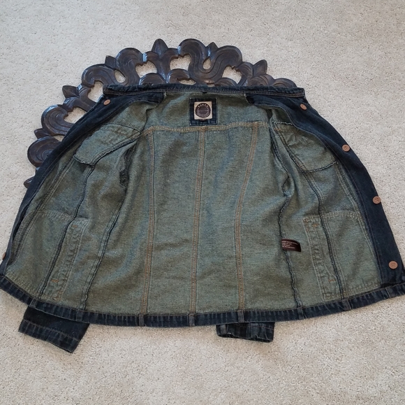 🤗🤗SOLD!🤗🤗VINTAGE, Giacca Jeans/Denim Jacket. A Relaxed Fit Trucker Jacket! - Picture 2 of 8